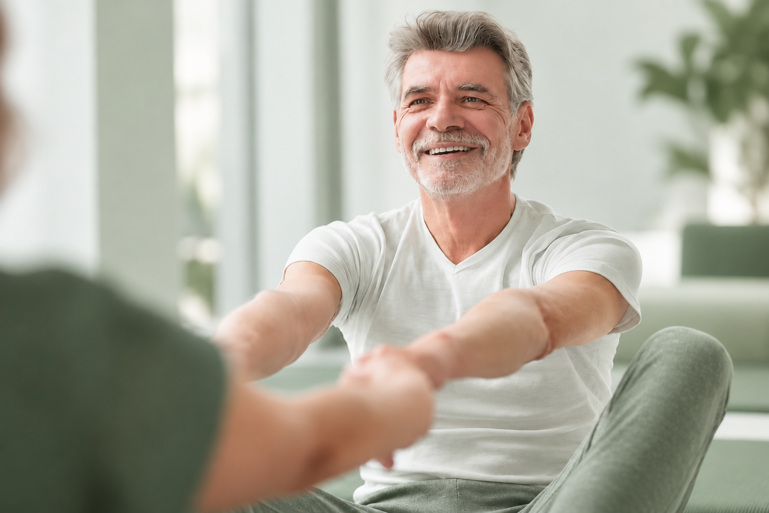 Fit im Alter – Patient bei Physiotherapie